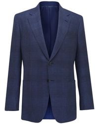 ZEGNA - Check-Pattern Single-Breasted Blazer - Lyst