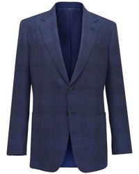 ZEGNA - Check-Pattern Single-Breasted Blazer - Lyst