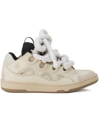 Lanvin - Baskets Curb À Design Perforé - Lyst