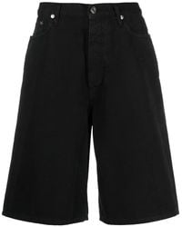 Off-White c/o Virgil Abloh - Logo-patch Wide-leg Denim Shorts - Lyst