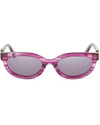Off-White c/o Virgil Abloh - Sparks Logo-Plaque Cat-Eye Sunglasses - Lyst
