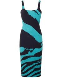 Roberto Cavalli - Abito A Righe - Lyst