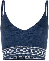 Polo Ralph Lauren - Cropped Knitted Top - Lyst