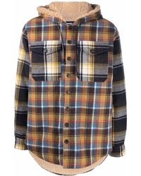 DSquared² - Icon Check Print Hooded Jacket - Lyst