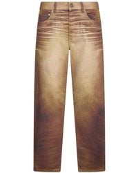 Roberto Cavalli - Jean À Effet Délavé - Lyst