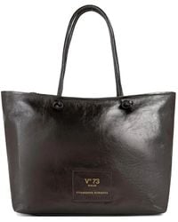 V73 - Logo-Patch Tote Bag - Lyst