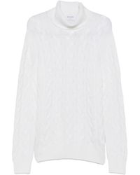 Gran Sasso - Cable-Knit Roll-Neck Sweater - Lyst
