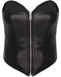 Hamza - Maris Zip-Up Corset Top - Lyst