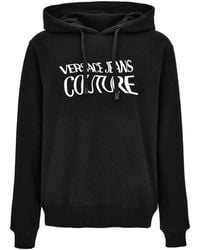 Versace Jeans Couture - Logo-Print Hoodie - Lyst