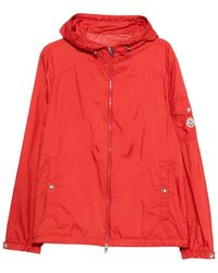 Moncler - Chaqueta Con Capucha Y Parche Del Logo - Lyst