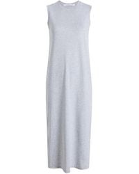 Another Tomorrow - Sleeveless Side-Slit Dress - Lyst