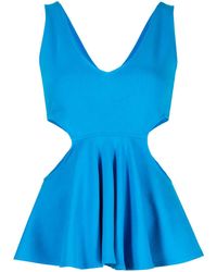 Goen.J - Cut-Out Ruffled Tank Top - Lyst