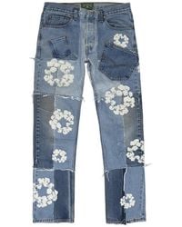 DENIM TEARS - Patchwork Jeans - Lyst