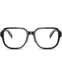 Prada - Brille Mit Eckigem Gestell - Lyst
