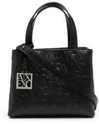 ARMANI EXCHANGE - エンボスロゴ ハンドバッグ - Lyst