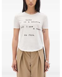 Ann Demeulemeester - Floor Micro T-Shirt - Lyst