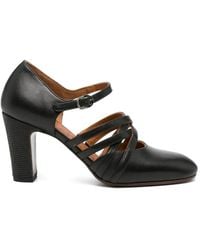 Chie Mihara - Match Strappy Leather Heeled Pumps - Lyst