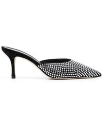 Paris Texas - Hollywood 75mm Crystal-embellished Mules - Lyst