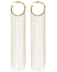 forte_forte - Hoop Sculpture Fringed Earrings - Lyst