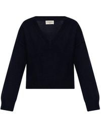 Officine Generale - Misty V-Neck Sweater - Lyst
