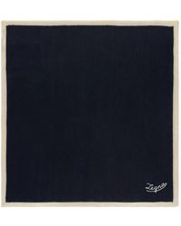 ZEGNA - Besticktes Einstecktuch Mit Kontrastrand - Lyst