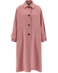 Alberto Biani - Single-Breasted Wool Coat - Lyst