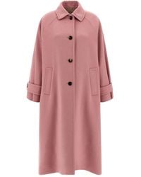 Alberto Biani - Single-breasted Wool Coat - Lyst