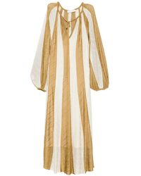 Zimmermann - Mahon Splice Long-Sleeve Striped Maxi Dress - Lyst