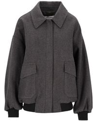 Al Duca d'Aosta - Diagonal-Weave Bomber Jacket - Lyst