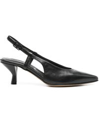Pomme D ́Or - 55Mm Leather Slingback Pumps - Lyst