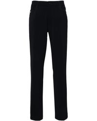 Emporio Armani - Ribbed Slim-fit Trousers - Lyst