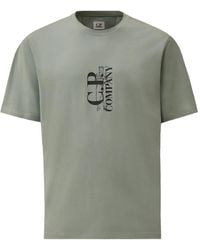 C.P. Company - 30/1 Jersey Short-Sleeve Printed T-Shirt - Lyst