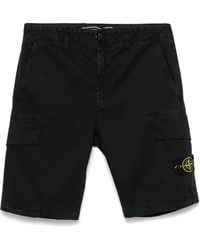 Stone Island - Compass-Badge Shorts - Lyst