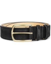 Officine Creative - Suede Buckle-Fastening Belt - Lyst