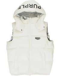 Purple Brand - Hooded Puffer Vest - Lyst
