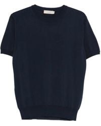 Canali - Short-Sleeve Knitted T-Shirt - Lyst