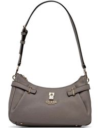 Guess - Handtasche Mit Logo-Schild - Lyst