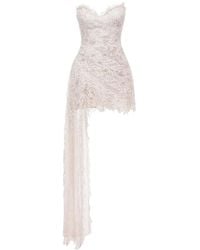 Gemy Maalouf - Guipure Lace Asymmetric Dress - Lyst