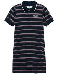 Chocoolate - Striped Polo Dress - Lyst