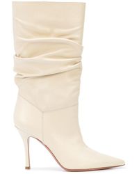 amina muaddi brown boots