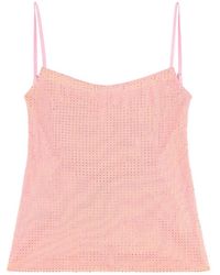 Area - Crystal-Embellished Top - Lyst