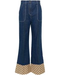 Gucci - Weite High-Rise-Jeans - Lyst