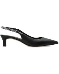 MICHAEL Michael Kors - Chain-Detail Pointed Leather Pumps - Lyst