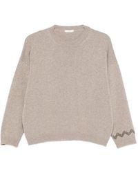 Panicale - Bead-Embellished Drop-Shoulder Sweater - Lyst