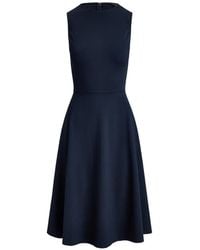 Ralph Lauren - Sleeveless Princess-Seam Midi Dress - Lyst