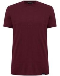 DSquared² - Logo-Patch Crew-Neck T-Shirt - Lyst