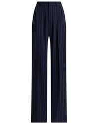 Ralph Lauren - Jody Striped Pleated Trousers - Lyst