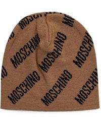 Moschino - Logo-Print Beanie Hat - Lyst