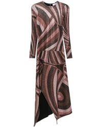 PUCCI - Robe Asymétrique À Imprimé Marmo Et Ourlet Façon Mouchoir - Lyst
