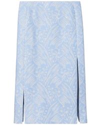 Tory Burch - Silk Jacquard Skirt - Lyst